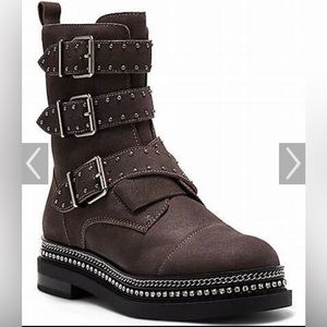 Brand new Vince Camuto Gray studded boots